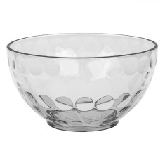 Bol &Icirc;nghețată, Plastic, Model Dots, Transparent, Capacitate 0,35 L, Diametru 11 cm