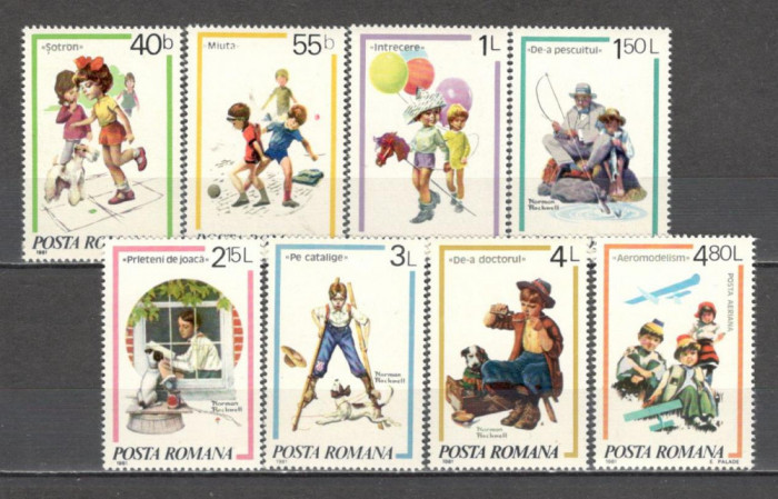 Romania.1981 Pictura-Jocurii de copii DR.444