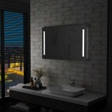 VidaXL Oglindă cu LED pentru perete de baie, 100 x 60 cm
