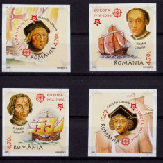 RO 2005 LP 1691 "50 ani Europa-CEPT Cristofor Columb", serie nedantelata , MNH