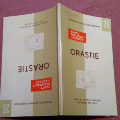 Orastie. Nota explicativa Institutul Geologic, 1968 - Nu contine harta geologica