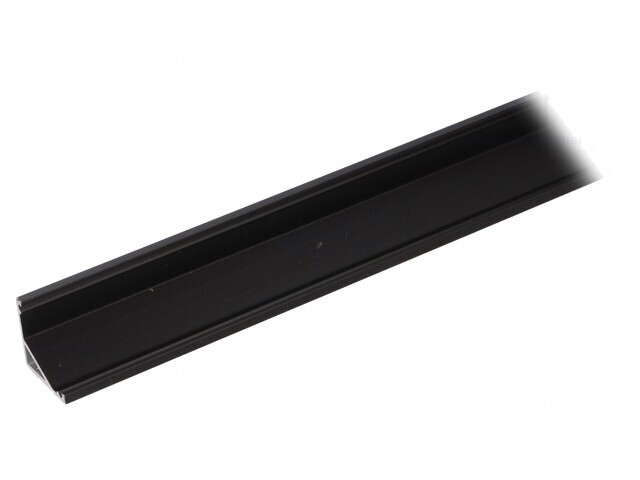 Profil aluminiu negru pentru module LED 2m CABI12