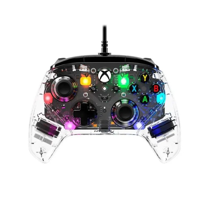 Controller cu fir HyperX Clutch Gladiate, iluminare RGB, dimensiuni 6.1