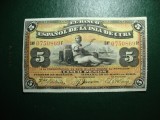 CUBA 5 PESOS 1896 SUPERBA