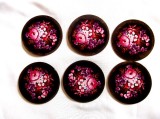 suport pahare decorat cu flori 41876