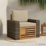 vidaXL Canapea Medie pentru Exterior Lemn Solid de Acacia natural 3438927
