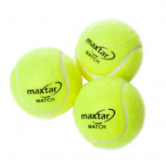Set 3 mingi pentru tenis de camp Maxtar, verde foto