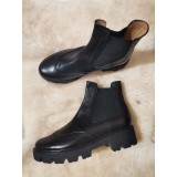 Ghete dama din piele naturala Despina All Black, 40