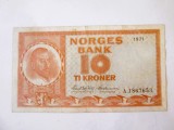 Norvegia 10 Kroner 1971 &icirc;n stare bună/foarte bună la cel mai mic preț