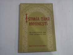 ISTORIA TARII ROMANESTI - DE LA OCTOMBRIE 1688 PINA LA MARTIE 1717 - CONSTANTIN GRECESCU