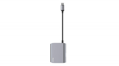 Baseus Enjoyment series USB-C la adaptor USB 3.0 VGA HUB gri (CATSX-E0G) foto