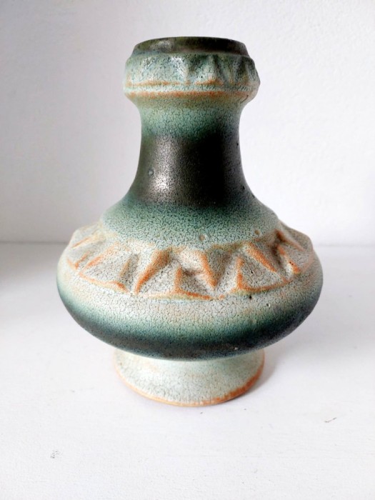 Vaza ceramica VEB Strehla Germania arta design Mid Century