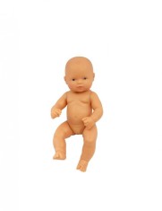 Papusa Bebelus european Fata 32 cm - Miniland