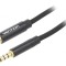 Cablu Audio Jack 3.5mm 4 pini 5m Negru