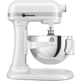 Mixer cu bol KitchenAid 5KSM55SXXEWH 5.2L, 375 W, Model HEAVY DUTY, Alb