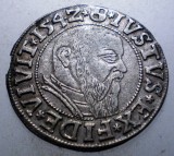 G.320 GERMANIA PRUSSIA ALBERT VON BRANDENBURG GROSCHEN 1542 ARGINT