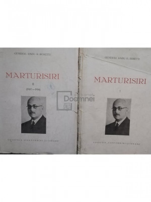 Radu R. Rosetti - Marturisiri, 2 vol. (editia 1940) foto