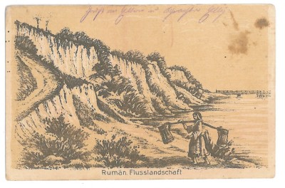 1907 - ETHNIC Woman, Romania - old postcard, CENSOR - used - 1917 foto
