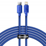 Cablu De Date De &icirc;ncărcare Rapidă Din Seria Baseus Crystal Shine USB Tip C La Lightning 20W 2m Albastru (CAJY000303)