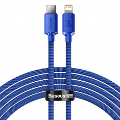 Cablu De Date De încărcare Rapidă Din Seria Baseus Crystal Shine USB Tip C La Lightning 20W 2m Albastru (CAJY000303)