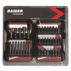 Biti 1/4&amp;quot; x 25 &amp;amp; 50 mm Raider Power Tools set 37 piese