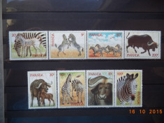 1984 Ruanda Mi 1283 - 1290 Fauna** Serie completa. foto