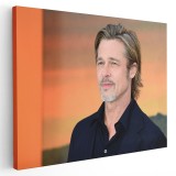 Tablou Brad Pitt actor 1559 Tablou canvas pe panza CU RAMA 30x40 cm