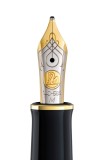 Penita m din aur de 14k/585 ornament din rodiu pentru stilou m600 bicolora, Pelikan