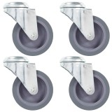Cumpara ieftin Roti pivotante cu gaura pentru surub, 4 buc., 75 mm