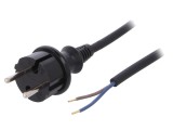 Cablu Electric 2x1mm2 PVC 3m Negru 16A 250V