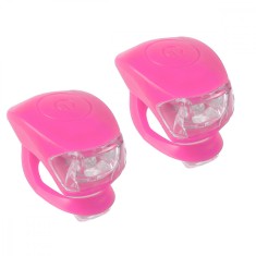 Set Flash cu Baterii M-WAVE COBRA IV - Roz foto