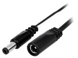 Cablu DC 5,5/2,1 mm Mufă-Soclu Drept Negru 2x0,5mm&sup2;, Bq Cable