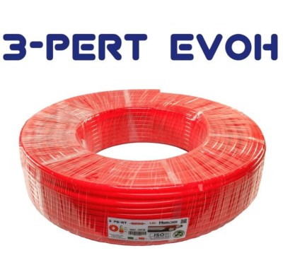 Teava pentru incalzire in pardoseala FORNELLO Hidronix EVOH 16X2 mm 3 PE-RT UNICO RED, colac 600 ml, 10 Ani Garantie foto