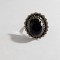 Inel din argint vintage cu onix #6140