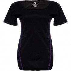 Tricou sport negru Active Wear, la baza gatului, de dama