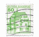 Germania - Palate si Castele, 1980 - 50 Pfg, obliterat