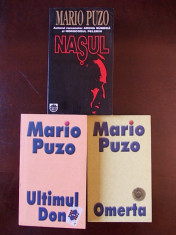 MARIO PUZO- NASUL, OMERTA, ULTIMUL DON, ed. rao, 3 volume, r1e foto