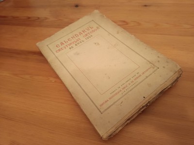CALENDARUL CREȘTINULUI ORTODOX PE ANUL 1950 foto
