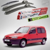 Cumpara ieftin Ștergătoare Citro&euml;n Berlingo Gen I (M49/M59) MPV 2-Door 1996-2008 | Set Față și Spate Flat &ndash; TeamCar&reg;