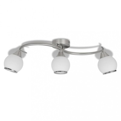 Candelabru cu cristale, design cromat foto