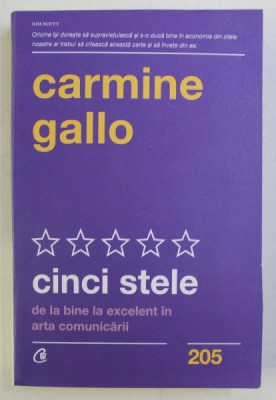 CINCI STELE , DE LA BINE LA EXCELENT IN ARTA COMUNICARII de CARMINE GALLO , 2020 foto
