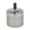 Scrumiera cu capac anti vant, Kopenpal, Metal, Gri cu dungi, 9x14 cm