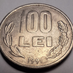 Moneda 100 lei 1991, cifra 9 dreaptă