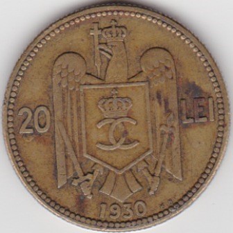 Romania 20 lei 1930 KN foto