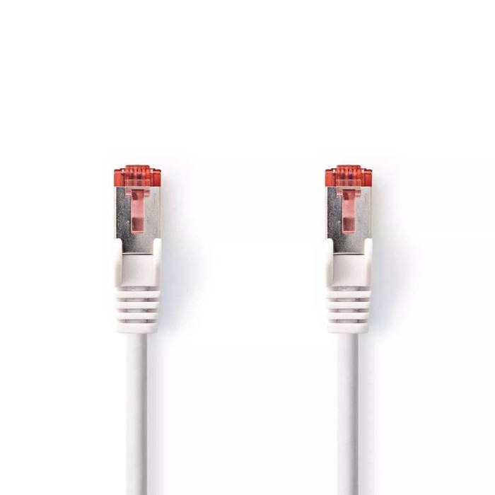 Cablu SFTP CAT6 7.5m RJ45 tata - RJ45 tata alb Nedis