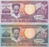 Suriname Set 100-250 Gulden 1986-88 UNC