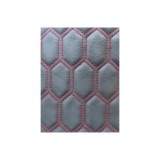 Material imitatie piele tapiterie hexagon negru /cusatura rosie Cod: Y06NR Automotive TrustedCars, Oem