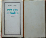 Victor Felea, Revers citadin, versuri, 1966, ed1, autograf catre Matei Calinescu