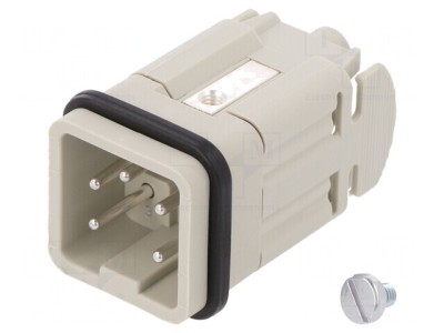 Conector HDC tată 5 pini 3 inserturi de contact foto