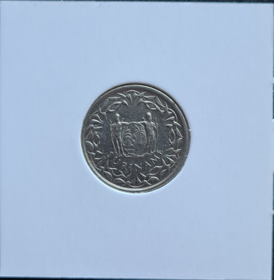 Suriname 25 cents centi 1989 foto